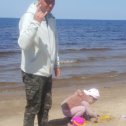 Фотография "Папа с дочей на море!"