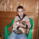 Фотография "Женька с приблудным котом в Алабушево"