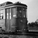 Фотография "История Стригино, 60-е годы. Наш незаменимый трудяга трамвай маршрута номер восемь на остановке Стригинский бор."