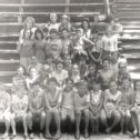 Фотография "Пионерлагерь (на тот период ещё) Юный Правдист. Позже - детская здравница "Пахра". 45 км Старо-Калужского шоссе. 1-й справа во втором ряду."
