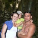 Фотография "Папа мама и я Лермонтово 2011г. Сынок Алёша, его жена Аня и внучек Илюша."