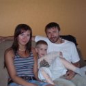 Фотография " Лето 2007 г. Я мои сын Давид и дочь Настенька."