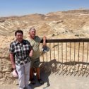 Фотография "Masada (тысяча евреев, нашедших убежище в этой крепости после поражения Великого восстания против Рима. Масада, вздымается на 400 метров над уровнем Мертвого моря)."