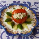 Фотография "Порционный овощной салат с дайконом"