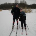 Фотография "Мы  с сыном на лыжне в Измайлове"