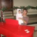 Фотография "Я  с внучекой за роялем"
