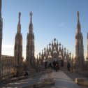 Фотография "Смотровая площадка на крыше Собора DUOMO. Милан декабрь 2012г."