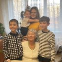 Фотография "Мама с правнуками(Эля с Себой в Карпатах) 2022 год."