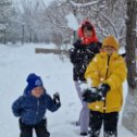 Фотография "Снега  сегодня навалило......с внуками..


"