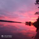 Фотография "Закат небо отражается в воде"