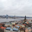 Фотография "Латвия. Рига. Вид сверху собора св. Петра"