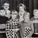 Фотография "1989г Команда школы 51 на районных соревнованиях по шахматам"