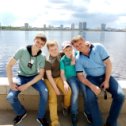 Фотография "я с сыновьями на набережной"