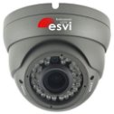 Фотография "Видеокамера купольная, уличная, 1 Mpix, f=2.8-12 мм, AHD/CVI/TVI/CVBS, "EVL-DC-H10B"   [Серый]"