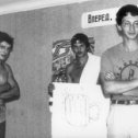 Фотография "Стройотряд, Бескудниково, 1982, КВН, слева направо капитаны команд: А.Подгорский, А.Новиков, А.Хандрос"