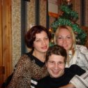 Фотография "Новогодние праздники 2008 год дома с друзьями. Сзади слева направо - Лена Карчина и любимая жена Алла"