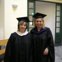 Фотография " я и Кристина. graduation. CEU Octogon. June 15, 2006"