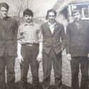 Фотография "1969 г. Слева направо: Терехов Александр, Сысоев Александр, Дьяков Евгений, Мухортов Владимир."