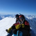 Фотография "Дочь Надежда на вершине "Гестола" (почти 5 тыс. метров) Кавказ. 7 января 2008 г."