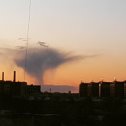 Фотография "Над городом разворачивается нечто прямо сейчас!
Above St. Petersburg, Russia right now! 
#russia #samsung #saintpetersburg #okhta #mobilephotography #clouds"