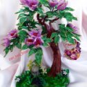 Фотография от Занда Келиева Цветы деревья из бисера