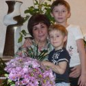 Фотография "Моя любимая половина- жена и внуки"
