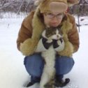 Фотография "Я и Барсик. Ну, ооочень настоящая зима!!! ;)))"