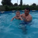 Фотография "С сыном в басейне"