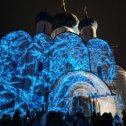Фотография "Световое шоу на стенах Кремля, Суздаль, Рождество "
