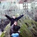Фотография "с братом на скале Петушок январь 2007"