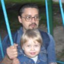 Фотография "лето 2007
я, сына Константин катаемся даидой"