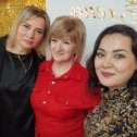 Фотография "Алёна  Степасюк, Лена Аносова и я на юбилее у Лены"