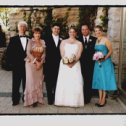 Фотография "Left to right: Alex, me, Toly, his bride Sara, Marina's husband Ron, Marina.  Toly's wedding, September 5, 2005, Toronto"