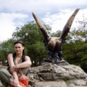 Фотография "Я и орёл. Пятигорск, 2006"