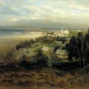 Фотография "САВРАСОВ Алексей  (1830-1897) - Печерский монастырь под Нижним Новгородом"
