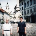 Фотография "Мы с Коляном в Любляне (Словения) 2002г"