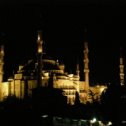 Фотография "Голубая мечеть ночью."