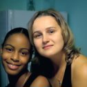 Фотография "2005, Доминика, с коллегой по офису"