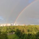 Фотография "Двойная радуга к счастью!!!-)))
18.07.2022г."