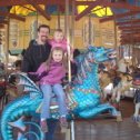 Фотография "Steve, Eva and Anya on the merry-go-round in Washington, DC"