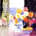 Фотография "Ширли Тревена (Shirley Trevena) всегда пыталась нарушить правила обычной живописи акварелью, и за  годы экспериментов она развила замечательный свободный способ акварельной живописи с использованием динамичной палитры цветов."