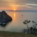 Фотография "закат на озере Байкал"