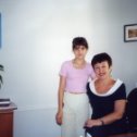 Фотография "2001 - Москва. Женя Матрёнина и моя внучка Катенька"