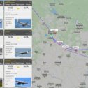 Фотография "⚡️По данным Flightradar, Москву экстренно покидают одновременно 6 спец. бортов с правительством РФ."