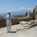 Фотография "Taormina, Sicily. The place near the Greek theatre."