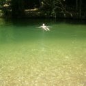 Фотография "Пшадские водопады , горная речка. Дно не достал. Вода холодная.Воздух +38."