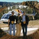 Фотография "Я, Димка и Шурик в Великом Каньёне летим на экскурсию на вертолёте. Апрель 2012"