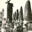 Фотография "Ксения Васильевна Семенова первая справа в нижнем ряду г. Батуми 1962 г."