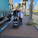 Фотография "Мы на прогулке с самым маленьким внуком в Нетании"