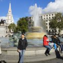 Фотография "Trafalgar Square is a square in central London"